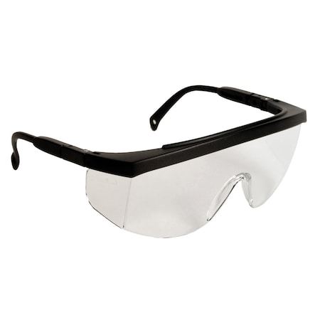 Radians G4, Safety Glasses, Anti-Scratch, Clear Lens, Black Frame, Half-Frame, 1 PR G40110ID